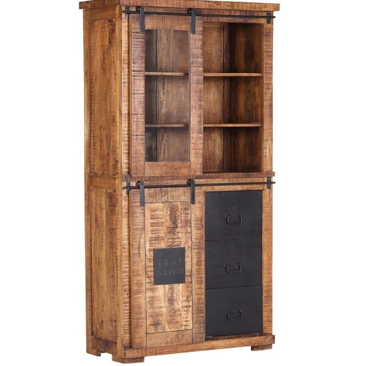 Masivní vitrína Rustika